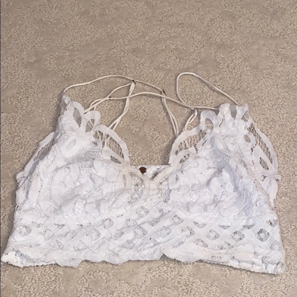 Free people white bra
